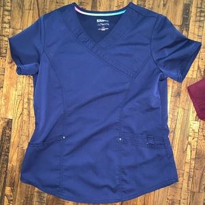 Navy scrub top